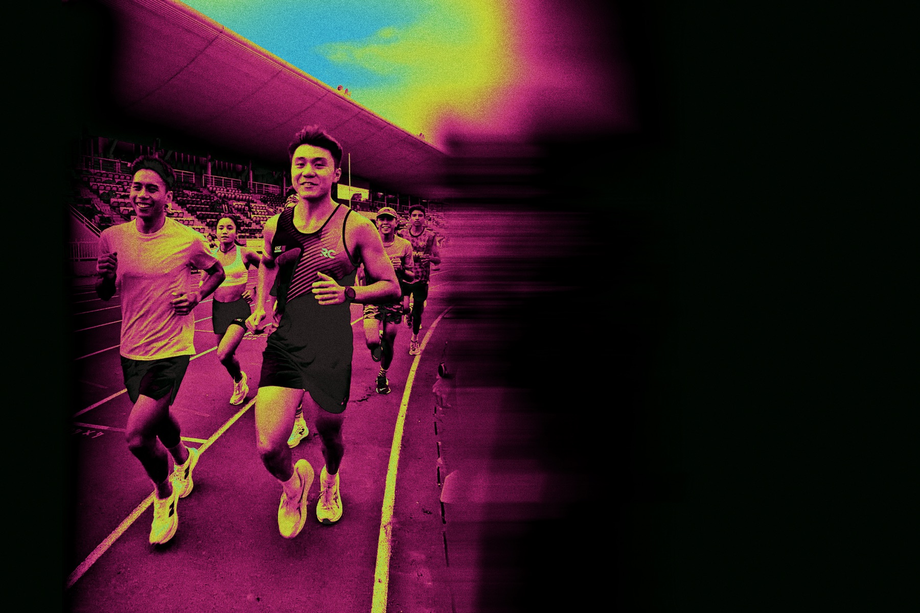 RC Coaching runners training together on the track